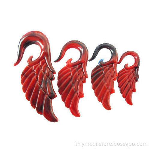 Acrylic Wing Plugs, Made of UV, 2013 Hot Selling
